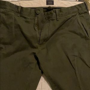 Jcrew dark green kakis